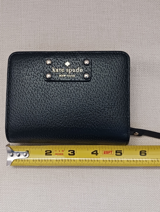 NWOT Kate Spade Wellesley Cara Wallet Zip Small Stacy Coin Purse Black - Picture 7 of 8